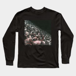 scary rat avalanche - pastel painting Long Sleeve T-Shirt